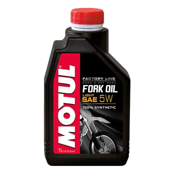 Aceite Hidraúlico para Moto Motul Full Sintético Fork Oil Factory FL Light 5W 1lt